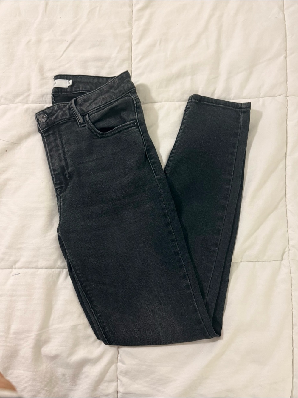 WOMENS HIDDEN JEANS mid rise soft black size 29